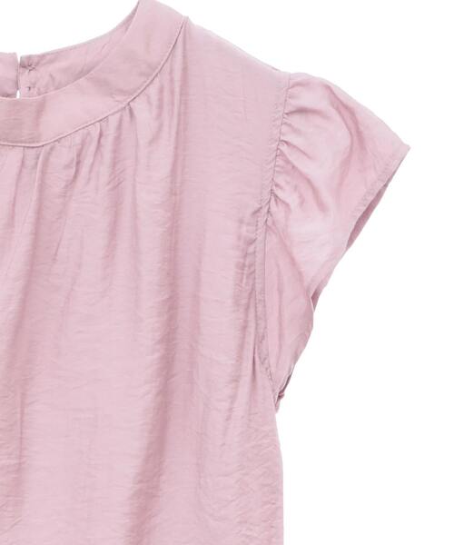 SOFFITTO(ソフィット)の「プチハイネック袖フリルワンピース(取り扱い店舗限定)(ワンピース・レディース・ベージュ/ブルー系その他/ピンク系その他/ブラック・FREE)」の7枚目の写真