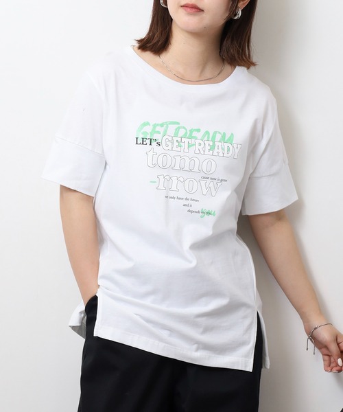 DIMENSIONE danza(ディメンシオーネ ダンツァ)の「プリントTシャツ(Tシャツ/カットソー・レディース・ホワイト・X-SMALL/SMALL)」の1枚目の写真