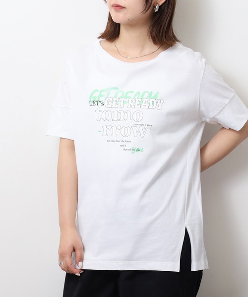 DIMENSIONE danza(ディメンシオーネ ダンツァ)の「プリントTシャツ(Tシャツ/カットソー・レディース・ホワイト・X-SMALL/SMALL)」の3枚目の写真