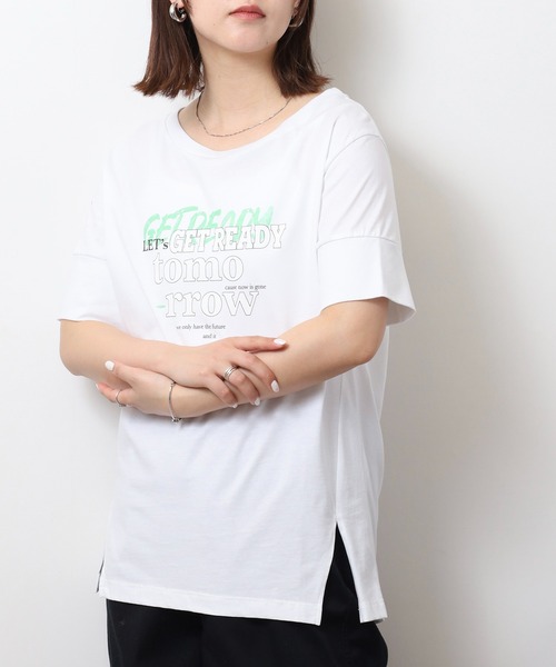 DIMENSIONE danza(ディメンシオーネ ダンツァ)の「プリントTシャツ(Tシャツ/カットソー・レディース・ホワイト・X-SMALL/SMALL)」の4枚目の写真