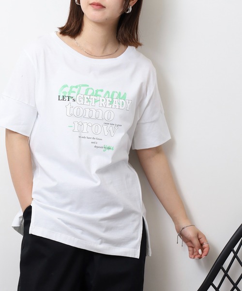 DIMENSIONE danza(ディメンシオーネ ダンツァ)の「プリントTシャツ(Tシャツ/カットソー・レディース・ホワイト・X-SMALL/SMALL)」の5枚目の写真
