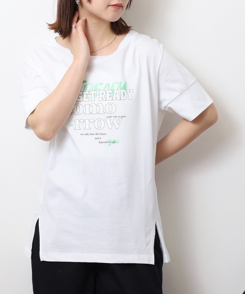 DIMENSIONE danza(ディメンシオーネ ダンツァ)の「プリントTシャツ(Tシャツ/カットソー・レディース・ホワイト・X-SMALL/SMALL)」の7枚目の写真