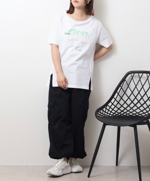 DIMENSIONE danza(ディメンシオーネ ダンツァ)の「プリントTシャツ(Tシャツ/カットソー・レディース・ホワイト・X-SMALL/SMALL)」の10枚目の写真