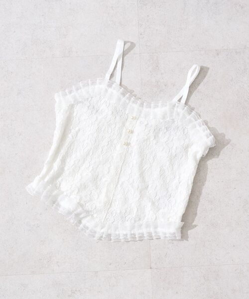 earth music&ecology（アースミュージックアンドエコロジー）の「コルセットライクキャミソール（キャミソール・レディース・ブラック/オフホワイト・S/M）」の11枚目の写真