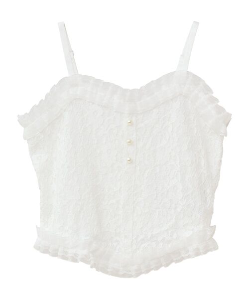 earth music&ecology（アースミュージックアンドエコロジー）の「コルセットライクキャミソール（キャミソール・レディース・ブラック/オフホワイト・S/M）」の20枚目の写真