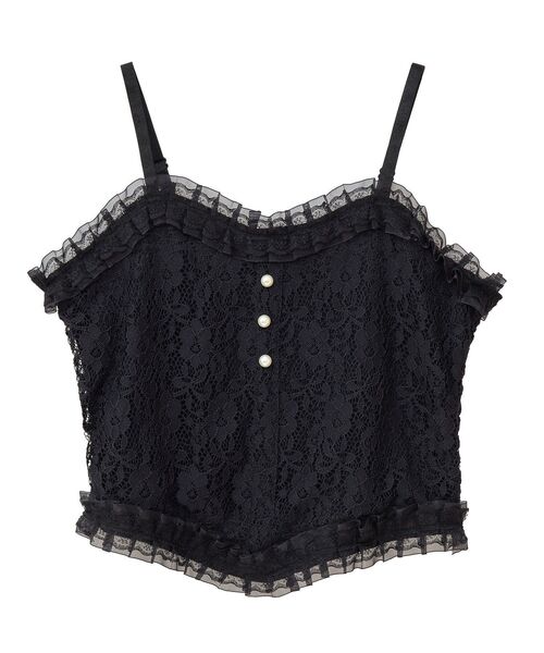 earth music&ecology（アースミュージックアンドエコロジー）の「コルセットライクキャミソール（キャミソール・レディース・ブラック/オフホワイト・S/M）」の21枚目の写真