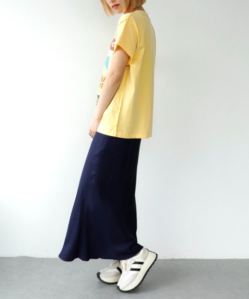 Three Four Time（ｽﾘｰﾌｫｰﾀｲﾑ）の「キュプラフレアスカート（スカート・レディース・ネイビー/ピンク・FREE）」の18枚目の写真