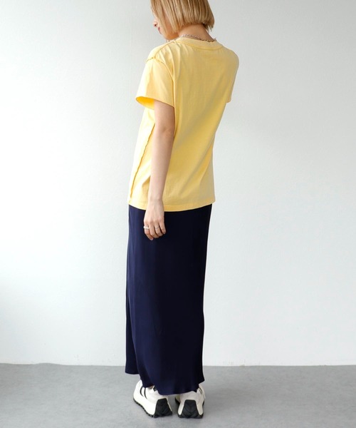 Three Four Time（ｽﾘｰﾌｫｰﾀｲﾑ）の「キュプラフレアスカート（スカート・レディース・ネイビー/ピンク・FREE）」の17枚目の写真