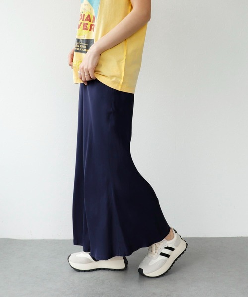 Three Four Time（ｽﾘｰﾌｫｰﾀｲﾑ）の「キュプラフレアスカート（スカート・レディース・ネイビー/ピンク・FREE）」の16枚目の写真