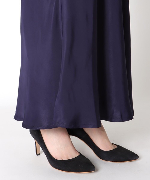 Three Four Time（ｽﾘｰﾌｫｰﾀｲﾑ）の「キュプラフレアスカート（スカート・レディース・ネイビー/ピンク・FREE）」の8枚目の写真