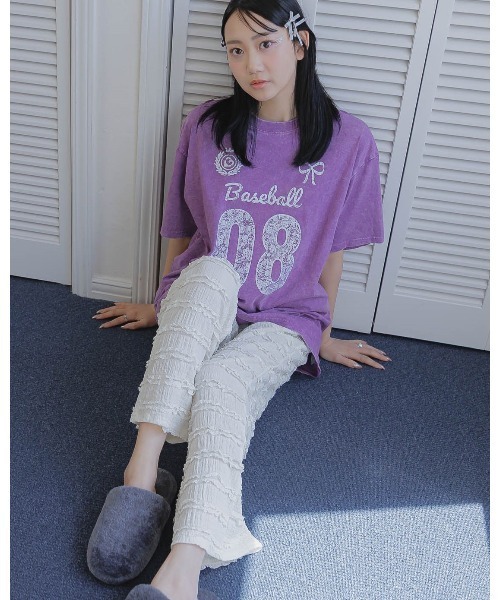 3.3 Field Trip （3.3フィールドトリップ）の「3.3 Field Trip／フリルレースパンツ（その他パンツ・レディース・ホワイト/ブラック系その他/ホワイト系その他/ブラック・FREE）」の2枚目の写真