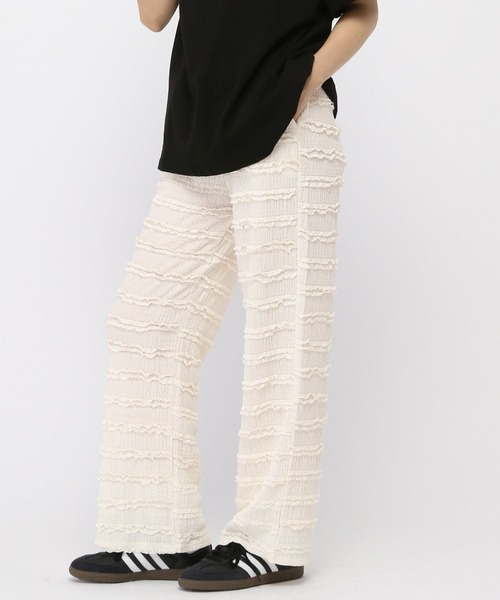 3.3 Field Trip （3.3フィールドトリップ）の「3.3 Field Trip／フリルレースパンツ（その他パンツ・レディース・ホワイト/ブラック系その他/ホワイト系その他/ブラック・FREE）」の7枚目の写真