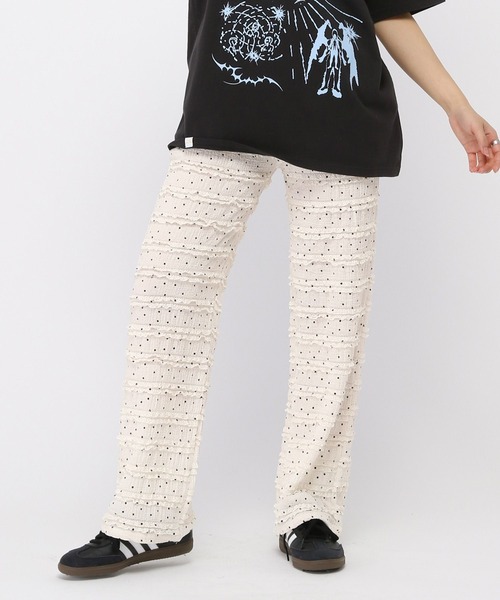 3.3 Field Trip （3.3フィールドトリップ）の「3.3 Field Trip／フリルレースパンツ（その他パンツ・レディース・ホワイト/ブラック系その他/ホワイト系その他/ブラック・FREE）」の19枚目の写真