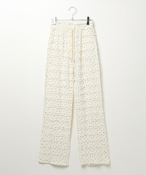 3.3 Field Trip （3.3フィールドトリップ）の「3.3 Field Trip／フリルレースパンツ（その他パンツ・レディース・ホワイト/ブラック系その他/ホワイト系その他/ブラック・FREE）」の22枚目の写真