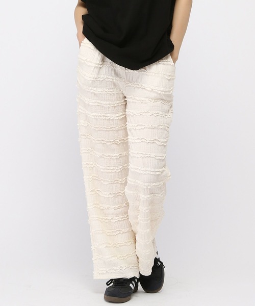 3.3 Field Trip （3.3フィールドトリップ）の「3.3 Field Trip／フリルレースパンツ（その他パンツ・レディース・ホワイト/ブラック系その他/ホワイト系その他/ブラック・FREE）」の6枚目の写真