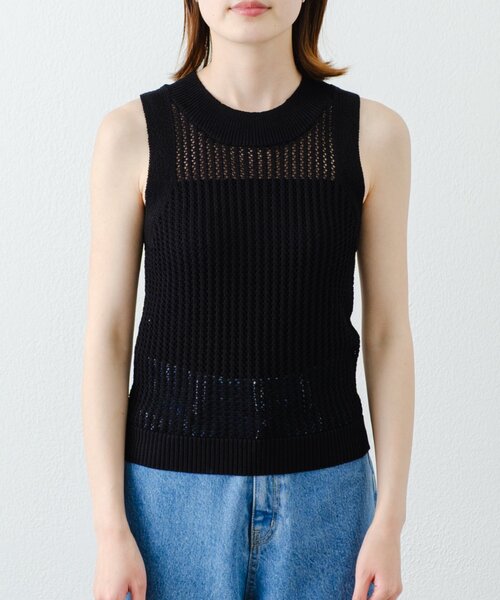 セール】【willow】透かし編みタンクニット（Tシャツ/カットソー