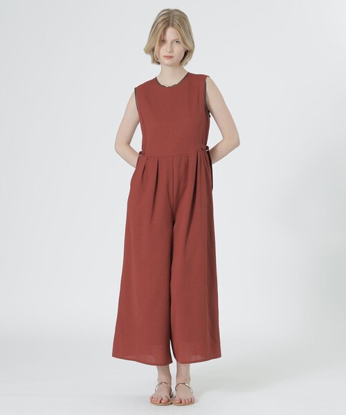 LOVELESS（ラブレス）の「エージングドビーサロペット（サロペット/オーバーオール・レディース・パープル系その他5/ブラック/オフホワイト・36）」の3枚目の写真