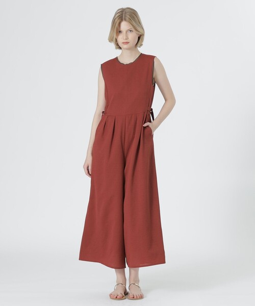 LOVELESS（ラブレス）の「エージングドビーサロペット（サロペット/オーバーオール・レディース・パープル系その他5/ブラック/オフホワイト・36）」の14枚目の写真