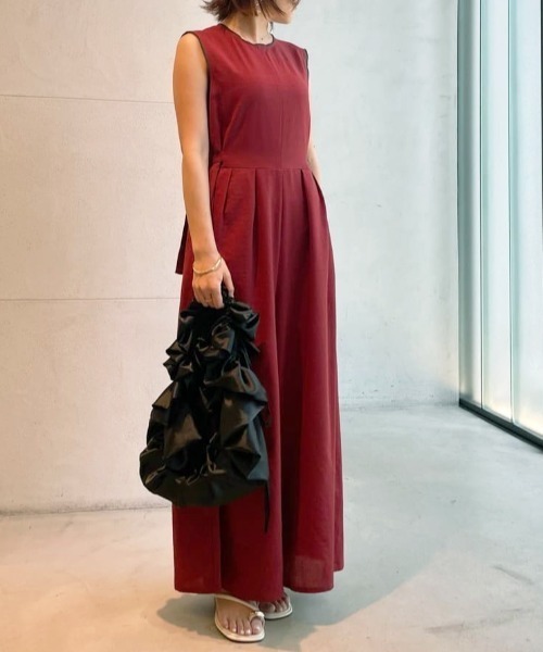 LOVELESS（ラブレス）の「エージングドビーサロペット（サロペット/オーバーオール・レディース・パープル系その他5/ブラック/オフホワイト・36）」の11枚目の写真