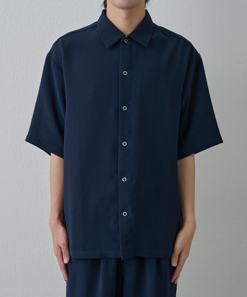 COLONY 2139（コロニートゥーワンスリーナイン）の「WFACEワッシャー半袖シャツ（シャツ/ブラウス・メンズ・ネイビー/チャコールグレー・MEDIUM/LARGE）」の19枚目の写真