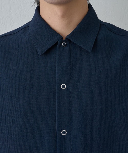 COLONY 2139（コロニートゥーワンスリーナイン）の「WFACEワッシャー半袖シャツ（シャツ/ブラウス・メンズ・ネイビー/チャコールグレー・MEDIUM/LARGE）」の22枚目の写真