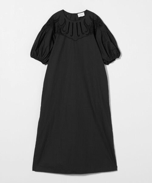 UNITED ARROWS（ユナイテッドアローズ）の「ポプリン エンブロイダリー ドレス（ワンピース・レディース・ロイヤルブルー/ブラック・38/36）」の19枚目の写真