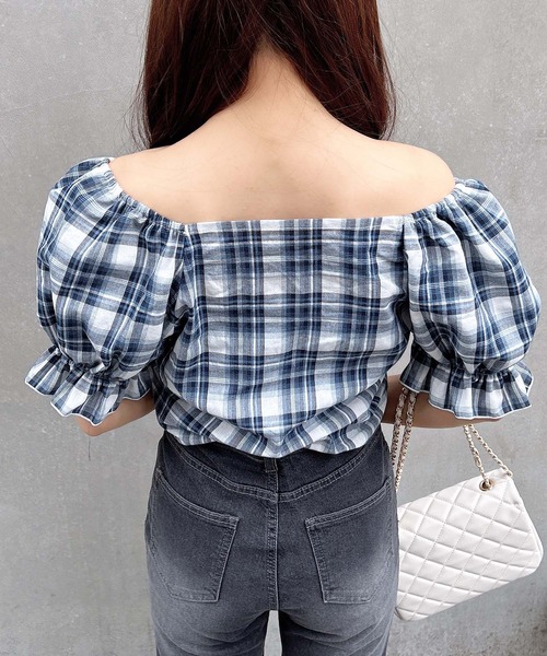 Meltie トップス ブラウス　チェック TOPS | meltie