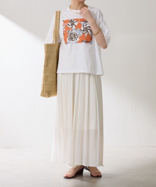 manipuri（マニプリ）の「manipuri/別注プリントTシャツ（Tシャツ/カットソー・レディース・ホワイト/ブラック・FREE）」の3枚目の写真