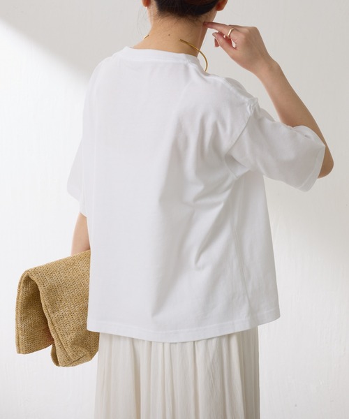 manipuri（マニプリ）の「manipuri/別注プリントTシャツ（Tシャツ/カットソー・レディース・ホワイト/ブラック・FREE）」の6枚目の写真