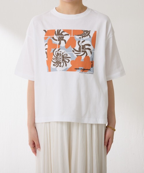 manipuri（マニプリ）の「manipuri/別注プリントTシャツ（Tシャツ/カットソー・レディース・ホワイト/ブラック・FREE）」の22枚目の写真