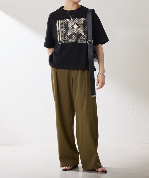 manipuri（マニプリ）の「manipuri/別注プリントTシャツ（Tシャツ/カットソー・レディース・ホワイト/ブラック・FREE）」の11枚目の写真