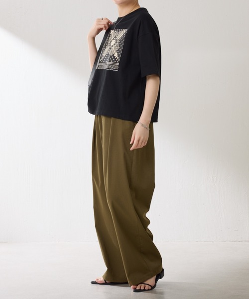 manipuri（マニプリ）の「manipuri/別注プリントTシャツ（Tシャツ/カットソー・レディース・ホワイト/ブラック・FREE）」の16枚目の写真