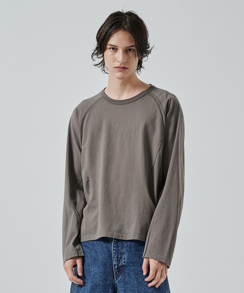 NVRFRGT】別注 PANELED LONG SLEEVE T-SHIRT（Tシャツ