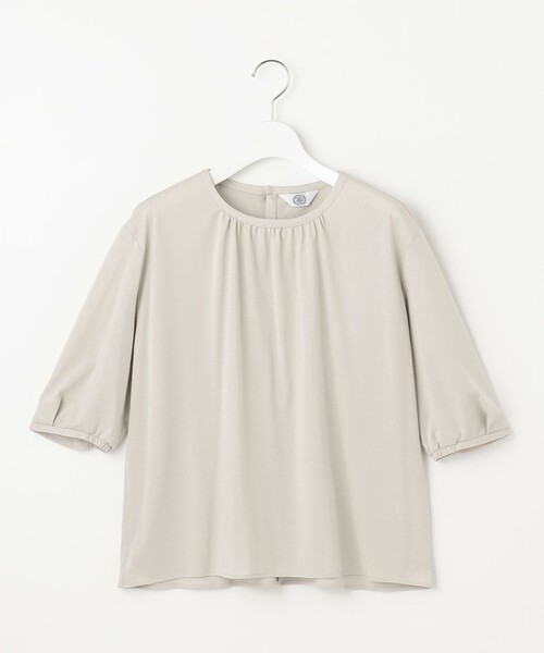 J.PRESS(ジェイプレス)の「【洗える】ブラウスライクジャージー カットソー(Tシャツ/カットソー・レディース・ピンク系/ダルブルー系/ライトグレー系/ブラウン系・MEDIUM/LARGE)」の12枚目の写真