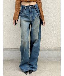 EVRIS | 2WAYサロペットワイドデニムパンツ(デニムパンツ)