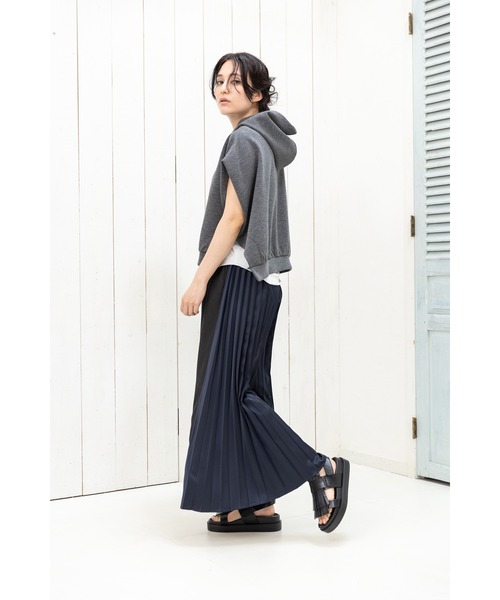 OSMOSIS パンツ プリーツ切替パンツ レディース : ZOZOTOWN