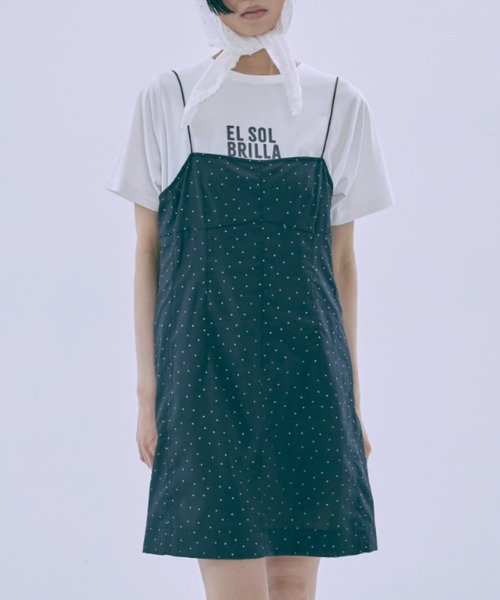 EN NEUME(エンノイム)の「【Set Up】Dot Mini One-Piece(ワンピース・レディース・ネイビー/ブラック・FREE)」の1枚目の写真