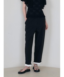 コットンリネンロールアップパンツ