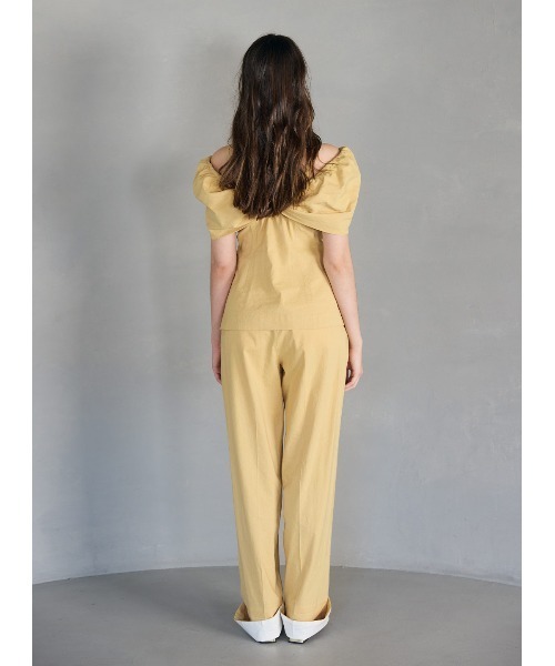 COEL（コエル）の「コットンリネンロールアップパンツ（その他パンツ・レディース・ブラック/イエロー・36/38）」の19枚目の写真