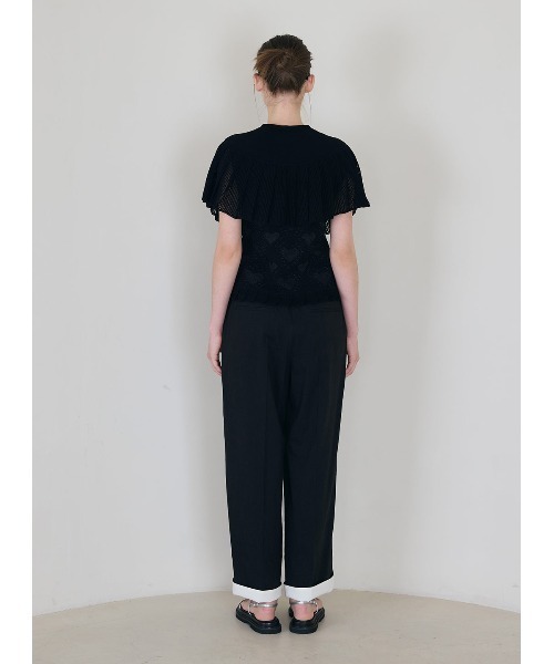COEL（コエル）の「コットンリネンロールアップパンツ（その他パンツ・レディース・ブラック/イエロー・36/38）」の5枚目の写真