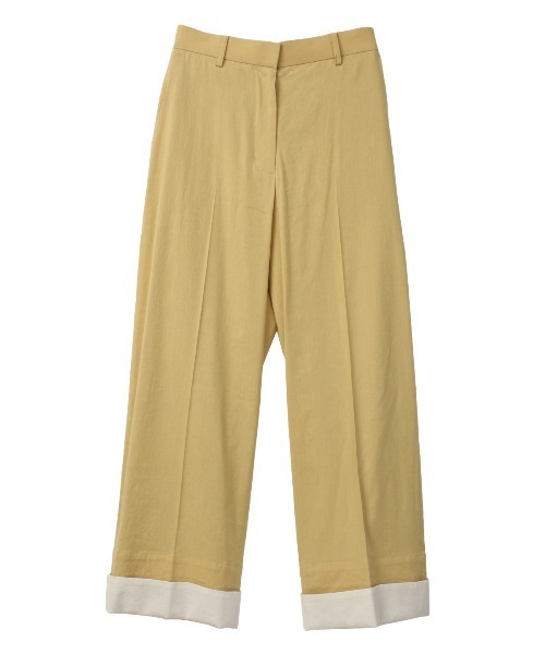 COEL（コエル）の「コットンリネンロールアップパンツ（その他パンツ・レディース・ブラック/イエロー・36/38）」の16枚目の写真