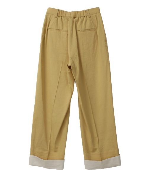 COEL（コエル）の「コットンリネンロールアップパンツ（その他パンツ・レディース・ブラック/イエロー・36/38）」の12枚目の写真
