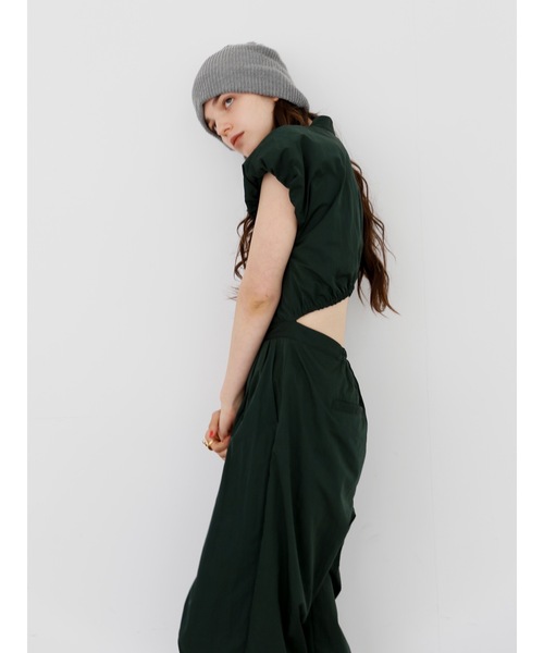 Katrin TOKYO(カトリーントーキョー)の「back open jumpsuit(つなぎ/オールインワン・レディース・ダークグリーン/ピンク/ベージュ系・S/M/XS/S-Short)」の10枚目の写真