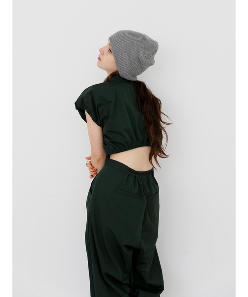 Katrin TOKYO(カトリーントーキョー)の「back open jumpsuit(つなぎ/オールインワン・レディース・ダークグリーン/ピンク/ベージュ系・S/M/XS/S-Short)」の7枚目の写真