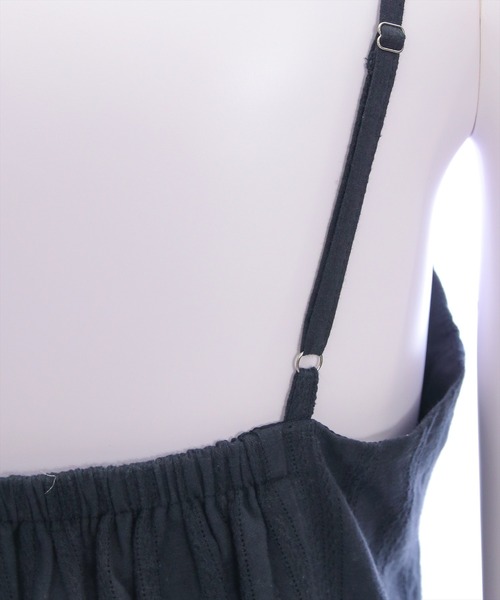 clear（クリア）の「レースアップキャミワンピース[着回し力抜群 森ガール ガーリー]≪再入荷≫（ワンピース・レディース・オフホワイト/ブラック/ボルドー/ブラウン・F）」の18枚目の写真