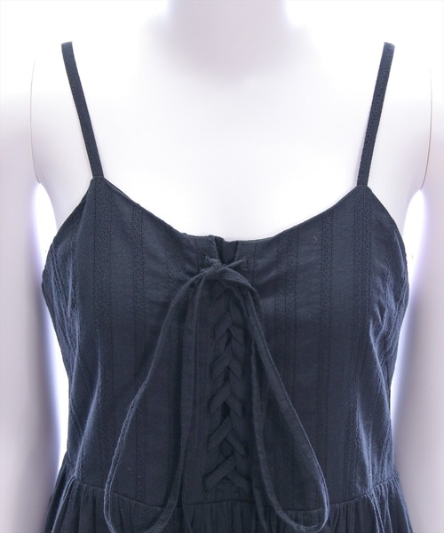 clear（クリア）の「レースアップキャミワンピース[着回し力抜群 森ガール ガーリー]≪再入荷≫（ワンピース・レディース・オフホワイト/ブラック/ボルドー/ブラウン・F）」の17枚目の写真