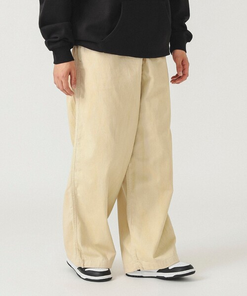 BEAMS ダブルニー　ワイド　スウェットパンツ　ノームコア　シティーボーイ ダブルニースウェットパンツ（スウェットパンツ）｜BEAMS