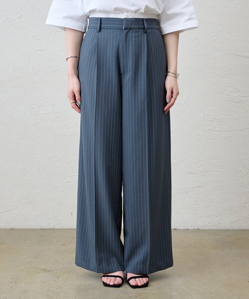 SHENERY（シーナリー）の「《セットアイテム》ストライプウエストデザインパンツ（その他パンツ・レディース・グレー/ネイビー・36/38）」の18枚目の写真