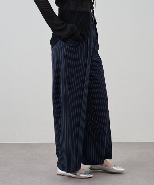 SHENERY（シーナリー）の「《セットアイテム》ストライプウエストデザインパンツ（その他パンツ・レディース・グレー/ネイビー・36/38）」の4枚目の写真