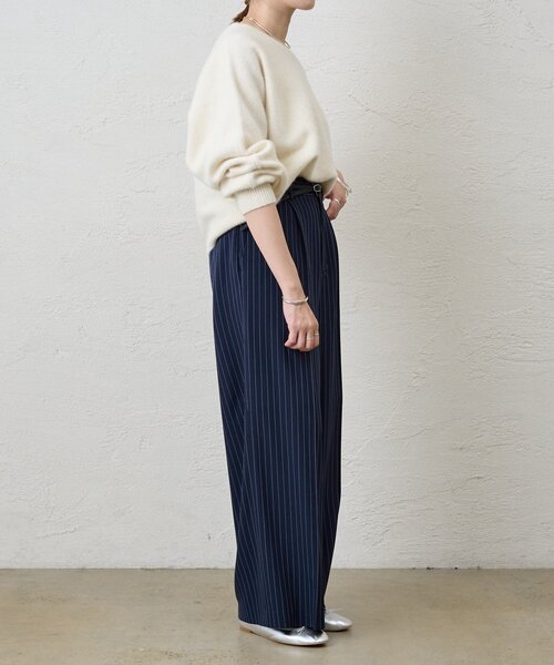 SHENERY（シーナリー）の「《セットアイテム》ストライプウエストデザインパンツ（その他パンツ・レディース・グレー/ネイビー・36/38）」の10枚目の写真